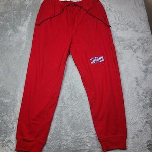 Jordan Nike Essentials Fleece Joggers Sweatpants Gym Red DA9820-687 Mens 2XL‎
